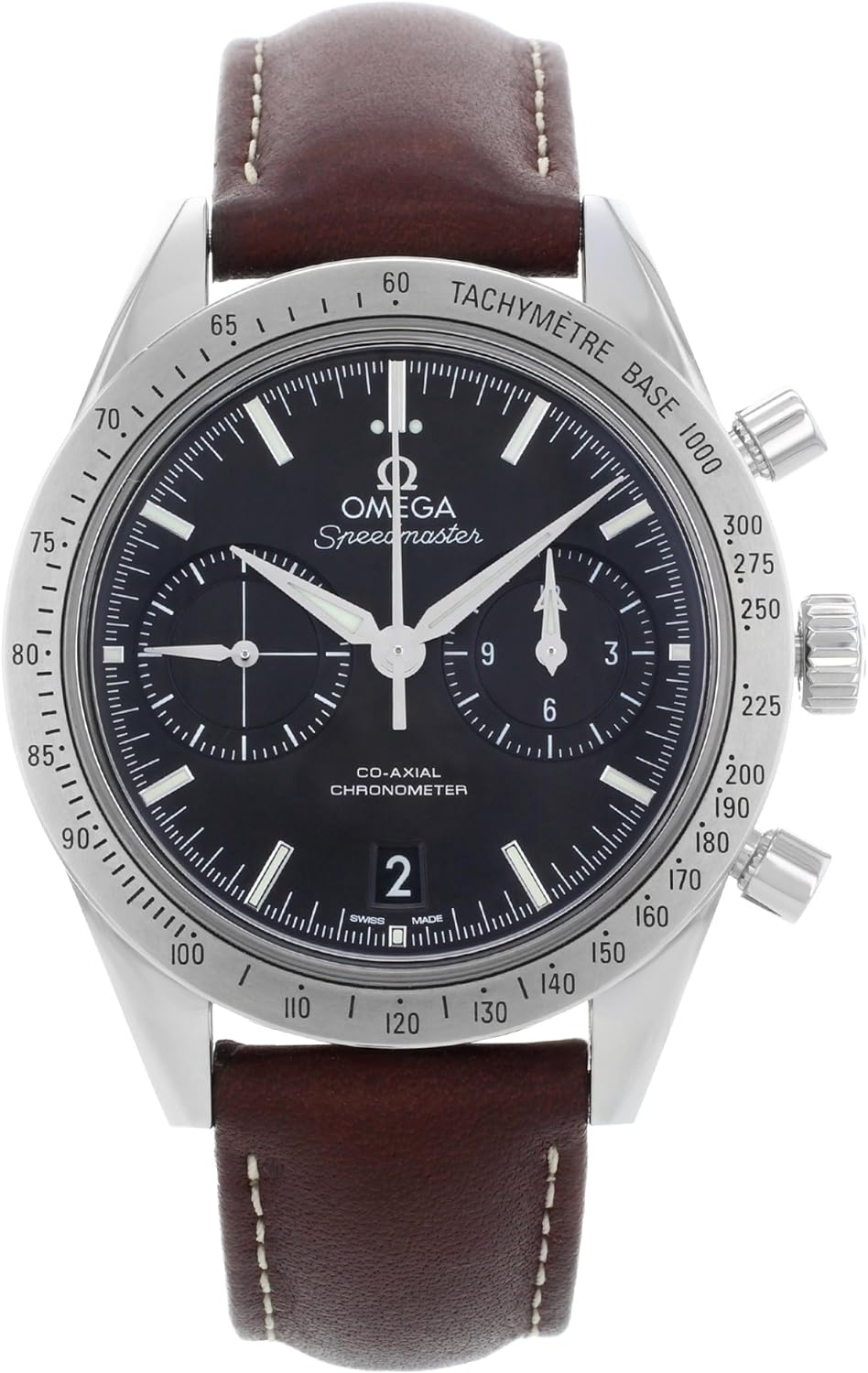 Omega Speedmaster Chronograph Black Dial Automatic Mens Watch 33112425101001