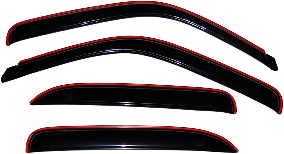 Auto Ventshade [AVS] In-Channel Ventvisor / Rain Guards | Fits 2002 - 2006 Cadillac Escalade, 2000 - 2006 Chevrolet Tahoe/GMC Yukon, 2001 - 2006 Yukon Denali- Smoke, 4 pcs. | 194304