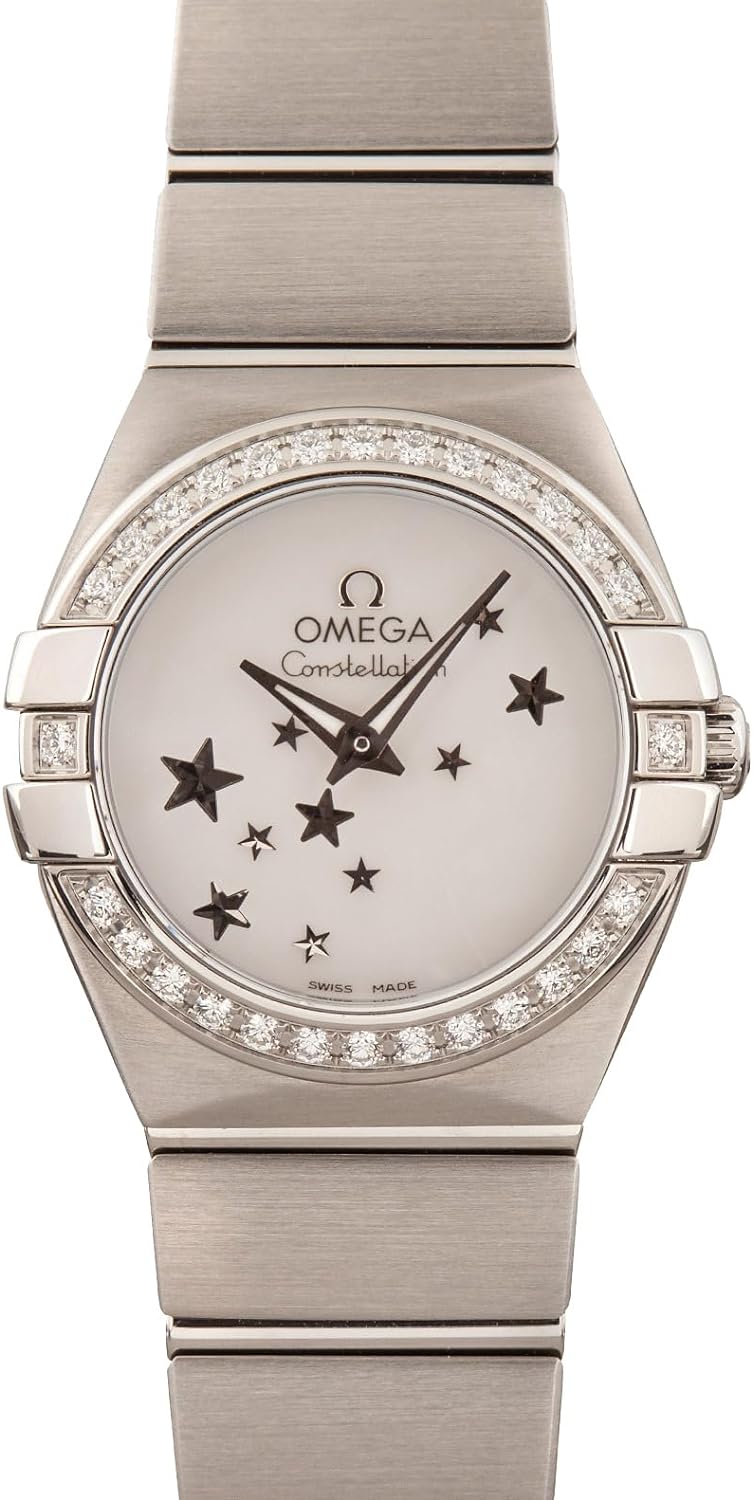Omega Constellation Stars Mother of Pearl Dial Women's Watch - Model Number: 123.15.24.60.05.003 SG