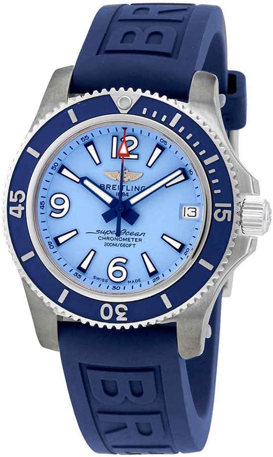 Breitling SuperOcean 36 Automatic Light Blue Dial Ladies Watch A17316D81C1S1
