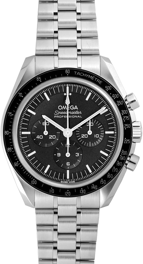[Omega] OMEGA Watch [2021 Omega 310.30.42.50.01.002 Speedmaster Moon Watch Professional Hand Winding See Through Back Chronograph Black 5 ATM Waterproof [Parallel Import], Black, Bracelet Type