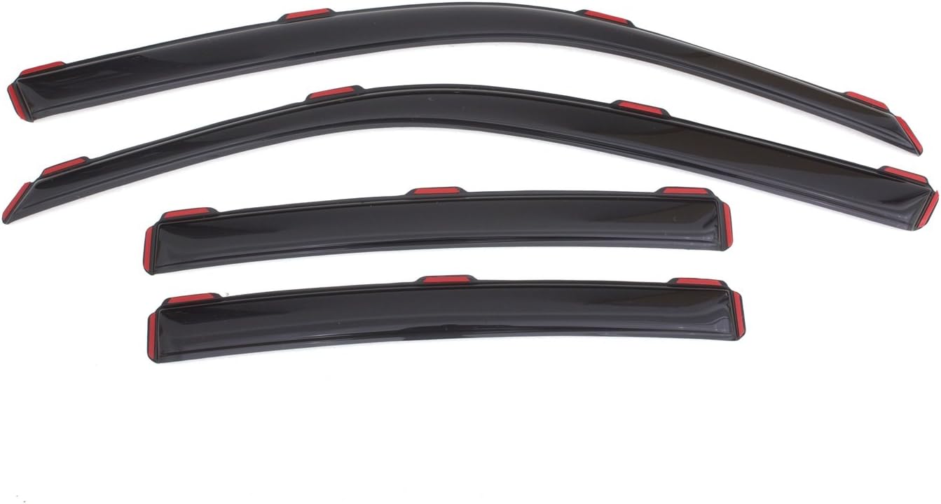 Auto Ventshade [AVS] In-Channel Ventvisor / Rain Guards | Fits 2011 - 2023 Dodge Charger- Smoke, 4 pc. | 194313