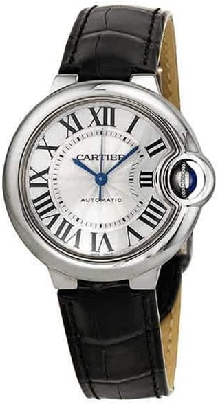 Cartier Ballon Bleu 33mm Steel Silver Dial Automatic Womens Watch W6920085