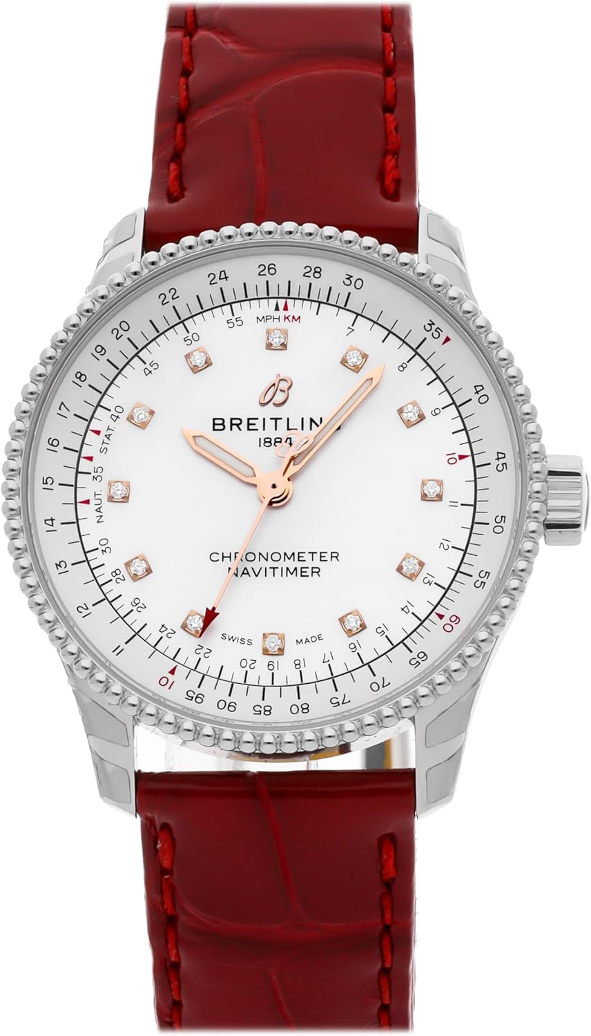 Breitling Navitimer Automatic Mother of Pearl, White Dial Watch A17395211A1P6 (Pre-Owned)