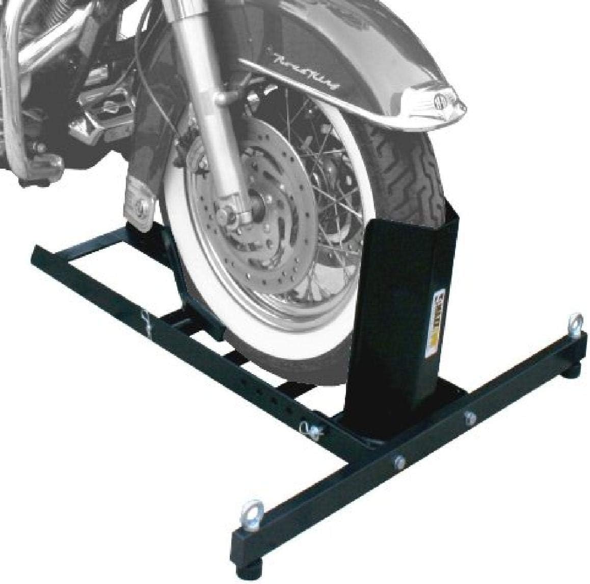 MaxxHaul 70271 Adjustable Motorcycle Wheel Chock Stand Heavy Duty 1800lb Weight Capacity