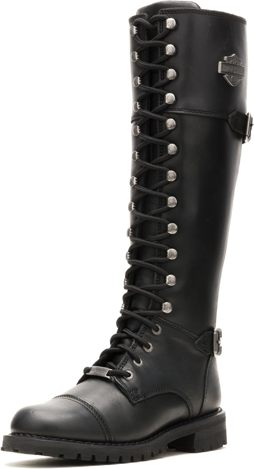 Harley-Davidson Footwear Women's Beechwood Leather Motorcycle Fashion Boot