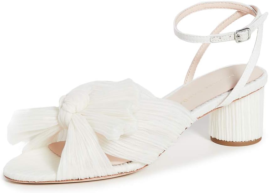 Loeffler Randall Women's Dahlia Pleated Knot Mule with Ankle Strap Pump