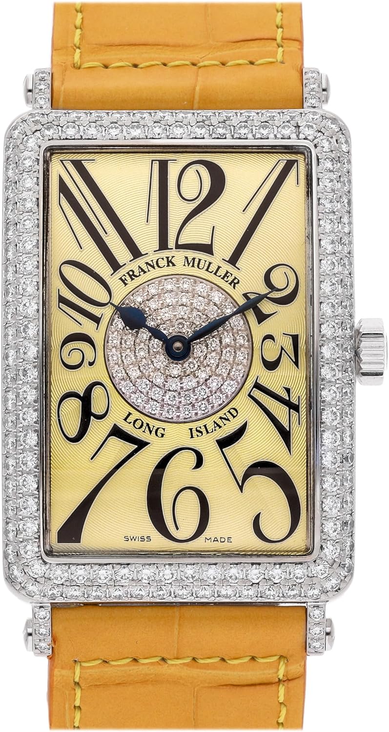 Franck Muller Long Island Automatic Yellow Dial Watch 1000 SC D1 P Yellow (Pre-Owned)