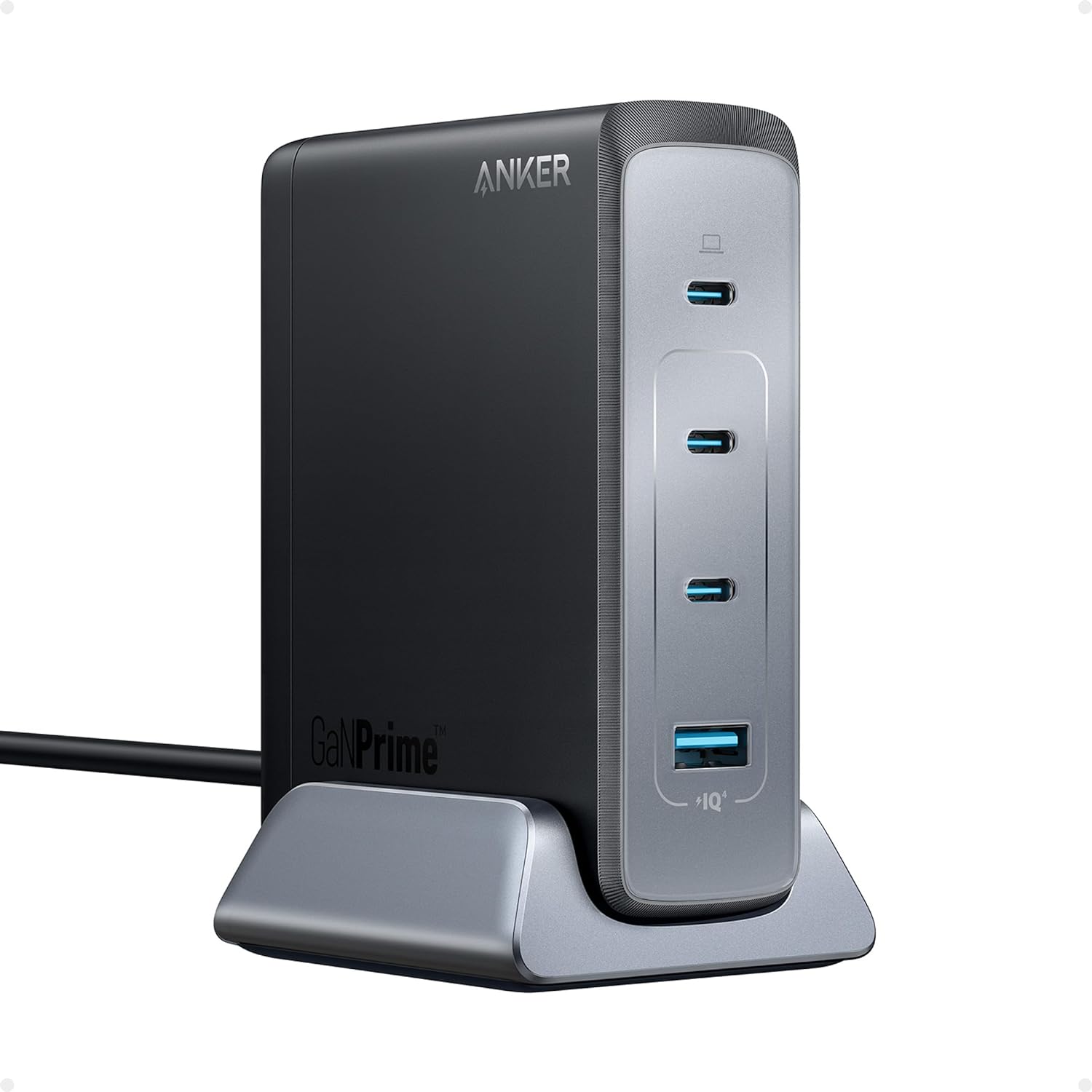 Anker 240W USB C Charger, Fast Compact 4-Port GaN Charger for MacBook Pro/Air, iPhone, iPad Pro, Dell XPS, Galaxy, Pixel, Apple Watch, and More