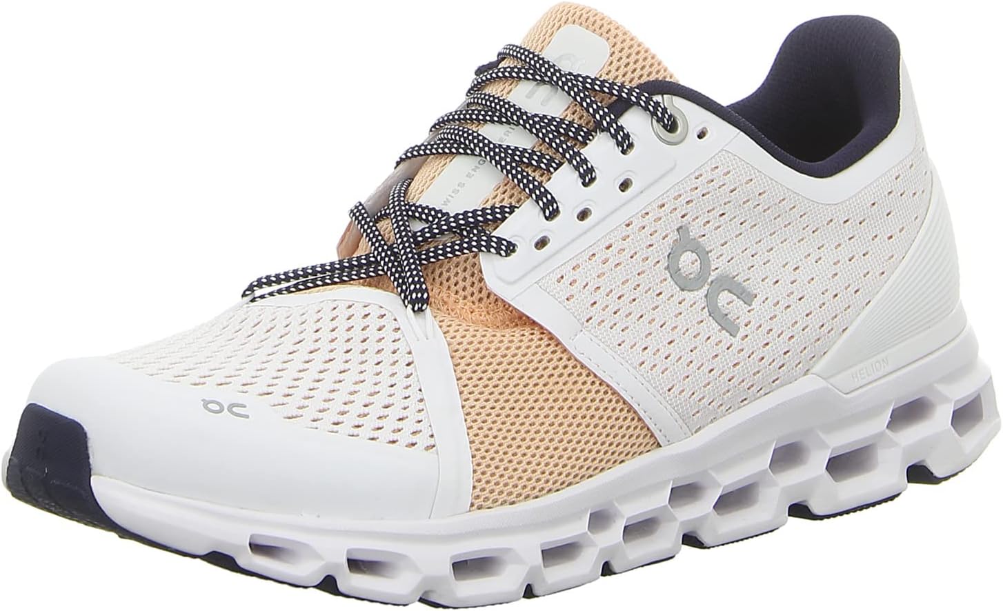 ON Running Women's Cloudstratus Sneaker Shoe (White/Almond, Numeric_9)