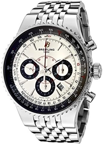 Breitling Men's Navitimer Automatic Mechanical Chronograph Silver Dial Stainless Steel