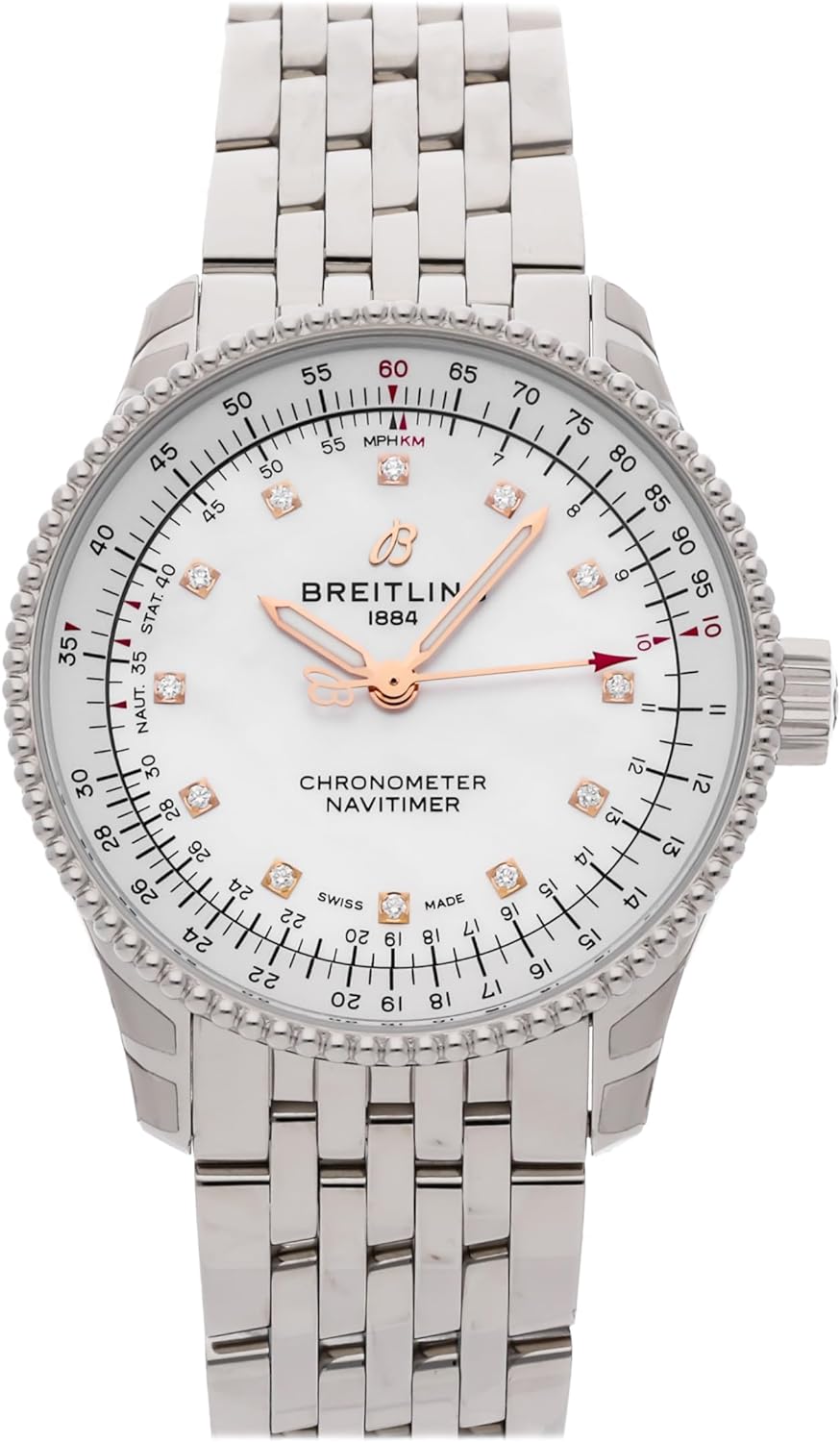 Breitling Navitimer Automatic Mother of Pearl, White Dial Watch A17395211A1A1 (Pre-Owned)