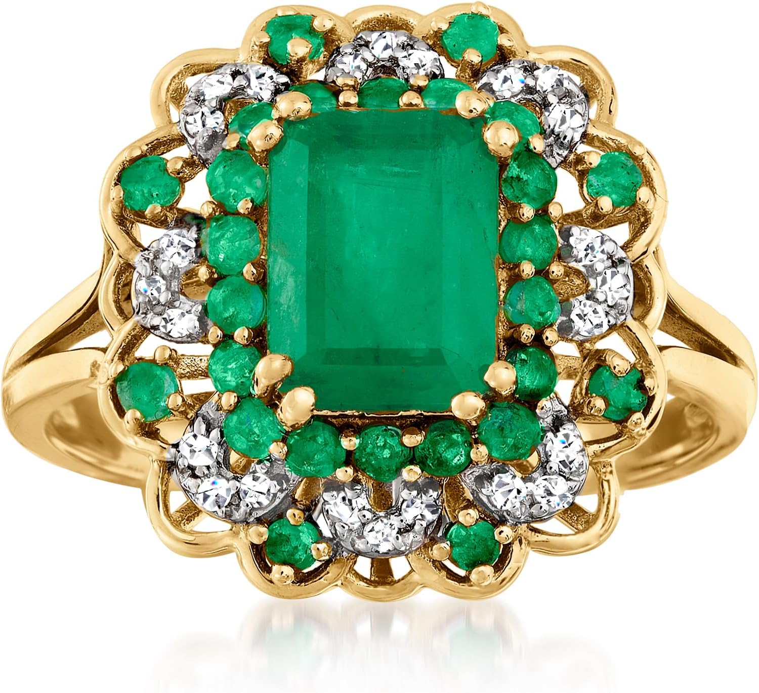 Ross-Simons 1.90 ct. t.w. Emerald Ring in 14kt Yellow Gold