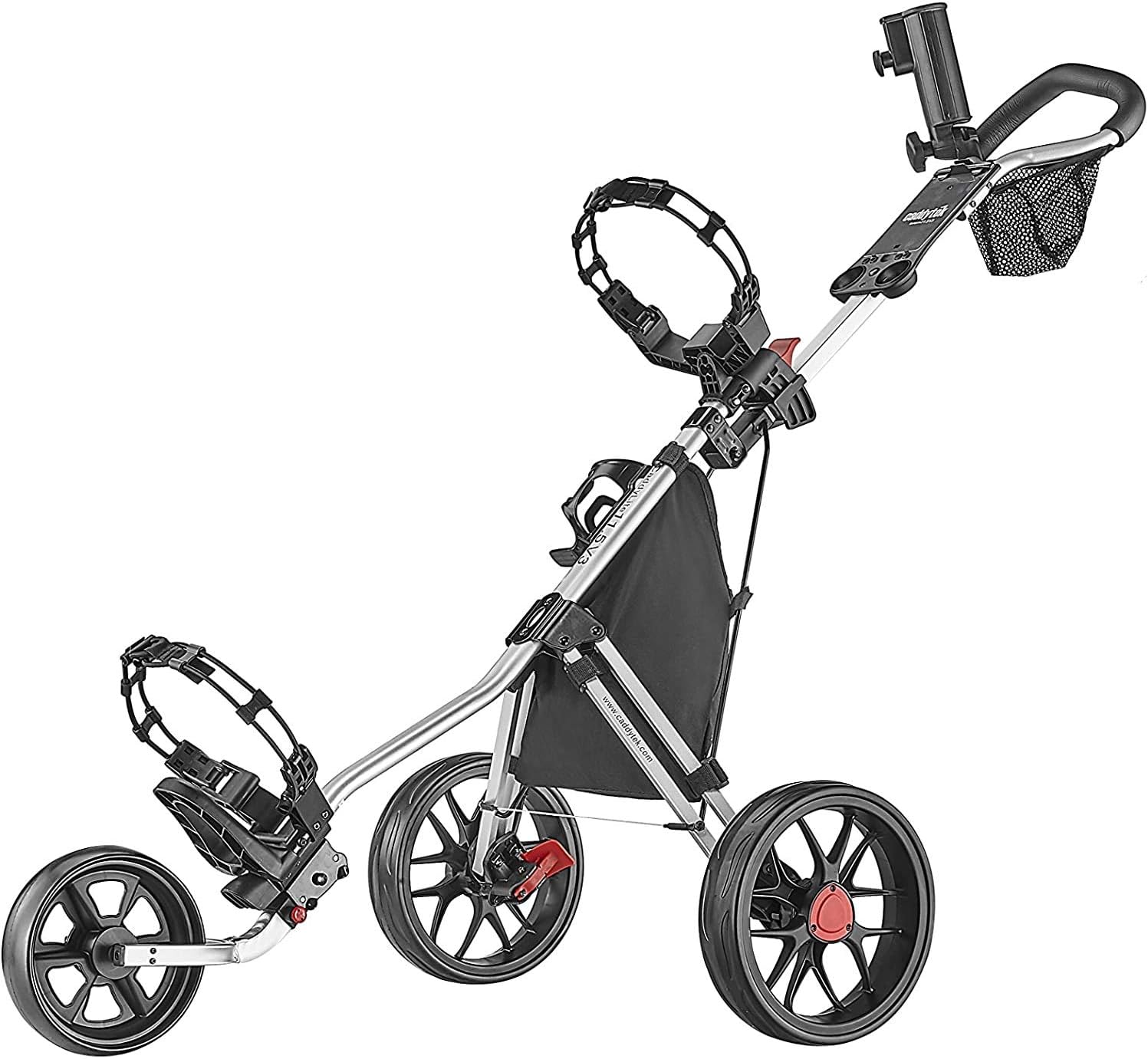 Caddytek CaddyLite 11.5 V3 3 Wheel Golf Push Cart - SuperLite Deluxe, Lightweight, Easy To Fold Caddy Cart Pushcart
