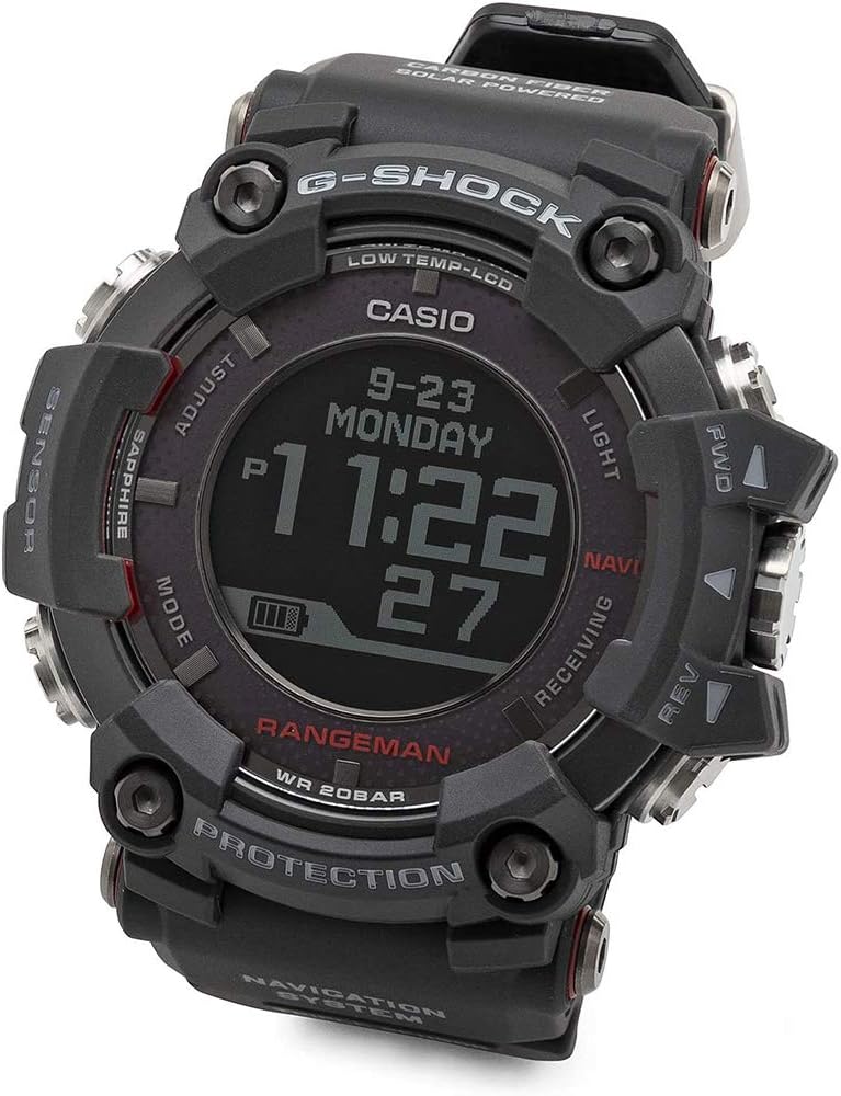 Casio GPRB1000-1 Rangeman Men's Watch Black 57.7mm Resin/Stainless Steel with Ceramic Back
