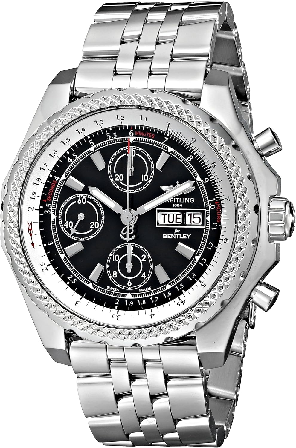 Breitling Men's A1336512-BC81 Analog Display Swiss Automatic Silver Watch