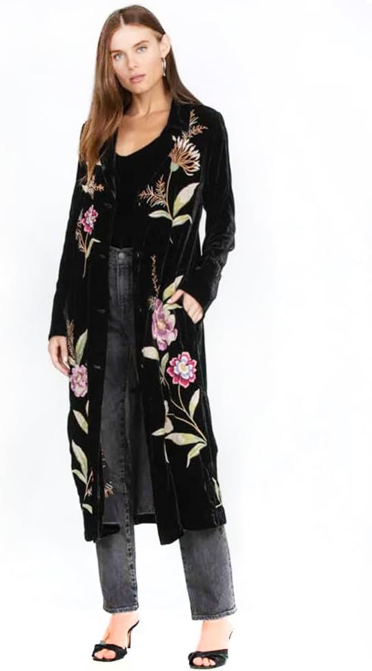 Women's Meriah Velvet Duster Coat