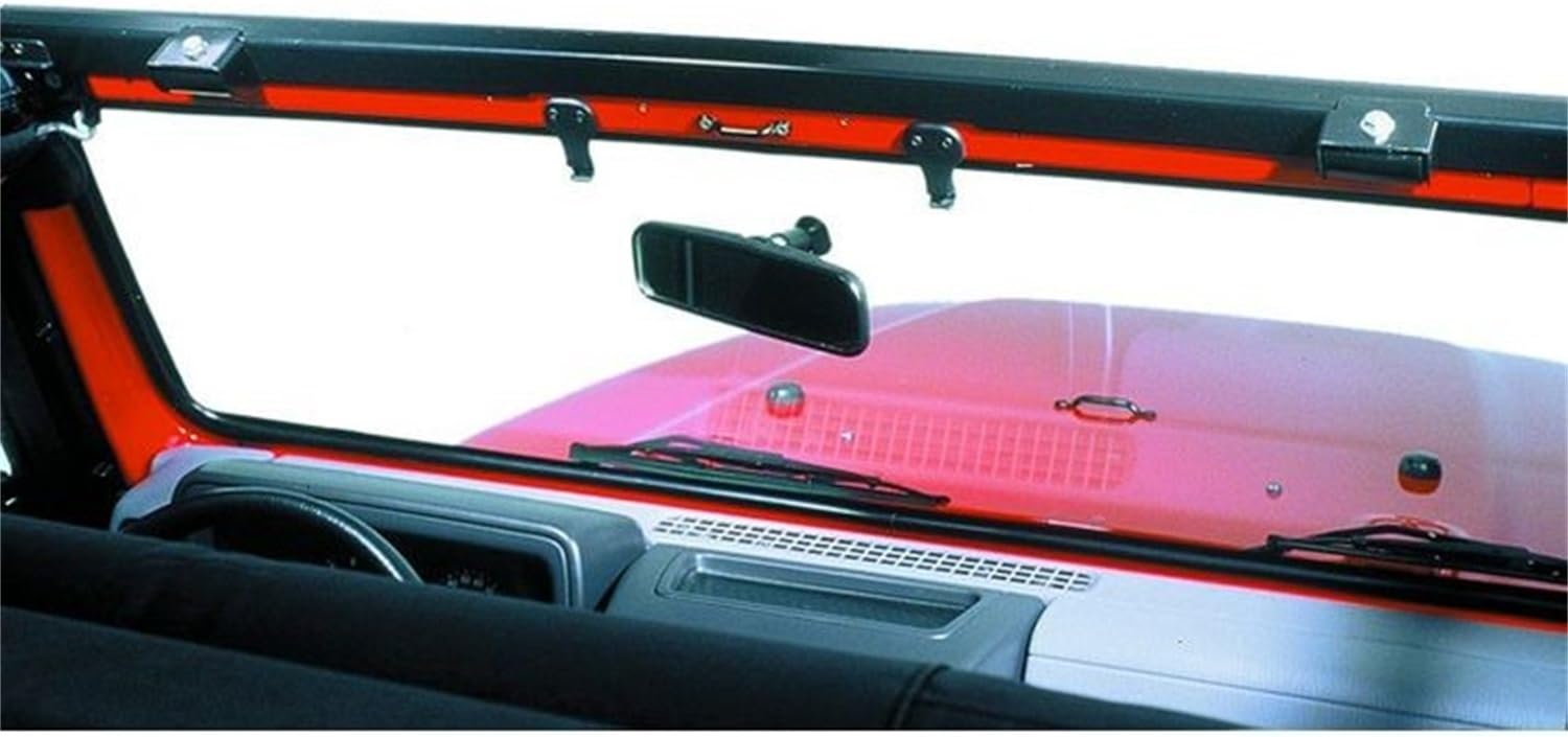Bestop 5123801 No-Drill Header Windshield Channel for 1997-2006 Wrangler TJ