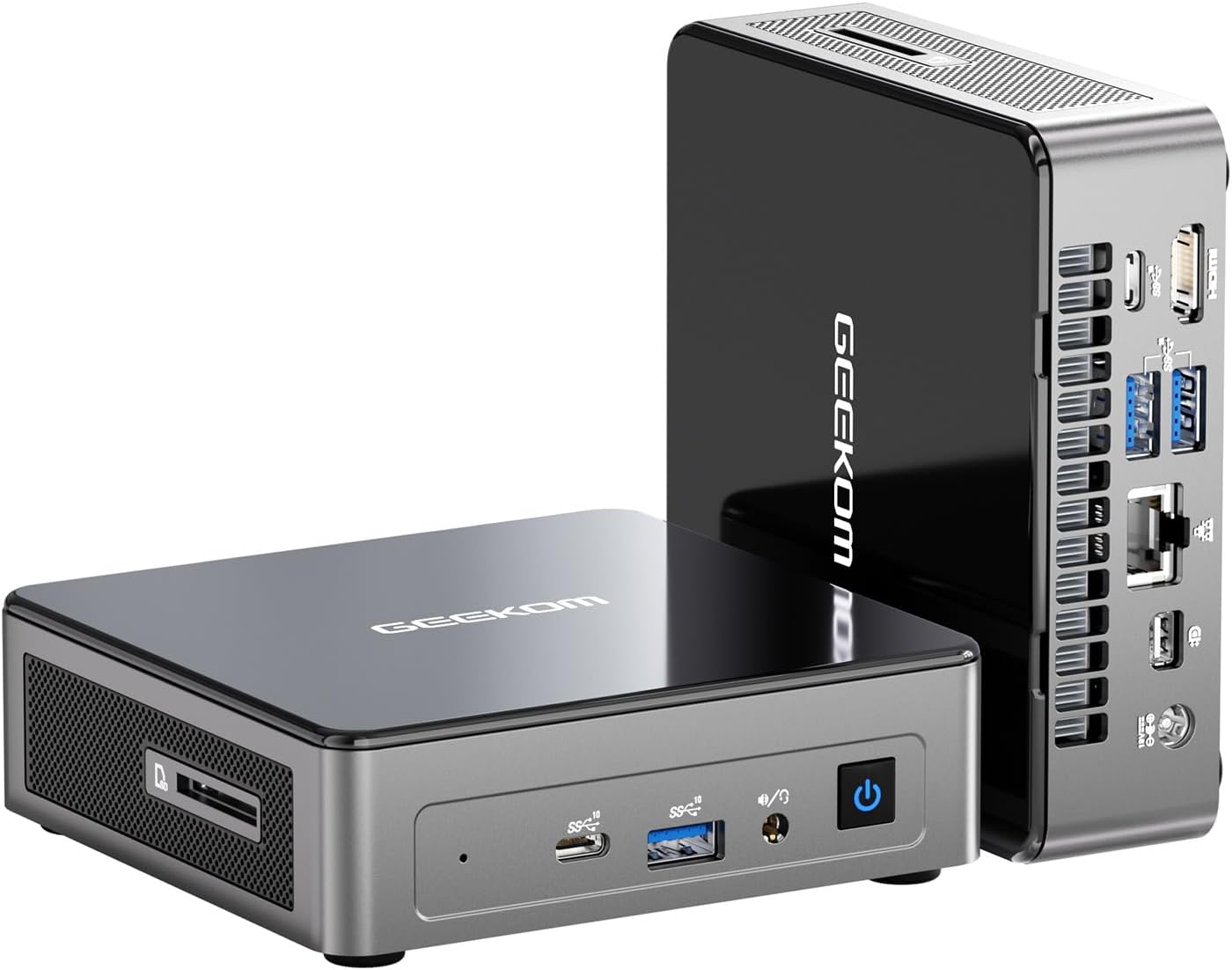 GEEKOM Mini PC Mini Air12, Intel 12th Gen Alder Lake N100 (up to 3.4GHz), 16GB DDR5 RAM 512GB PCIe M.2 SSD, Home/Business Mini Desktop Computer, 4K Dual Display/HDMI 2.0/WiFi 6/BT5.2/Gigabit Ethernet