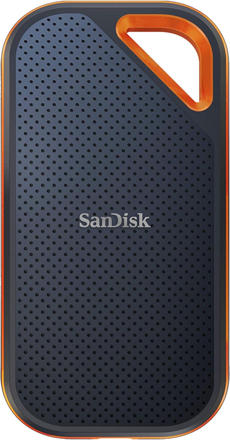 SanDisk 1TB Extreme PRO Portable SSD - Up to 2000MB/s - USB-C, USB 3.2 Gen 2x2, IP65 Water and Dust Resistance, Updated Firmware - External Solid State Drive - SDSSDE81-1T00-G25