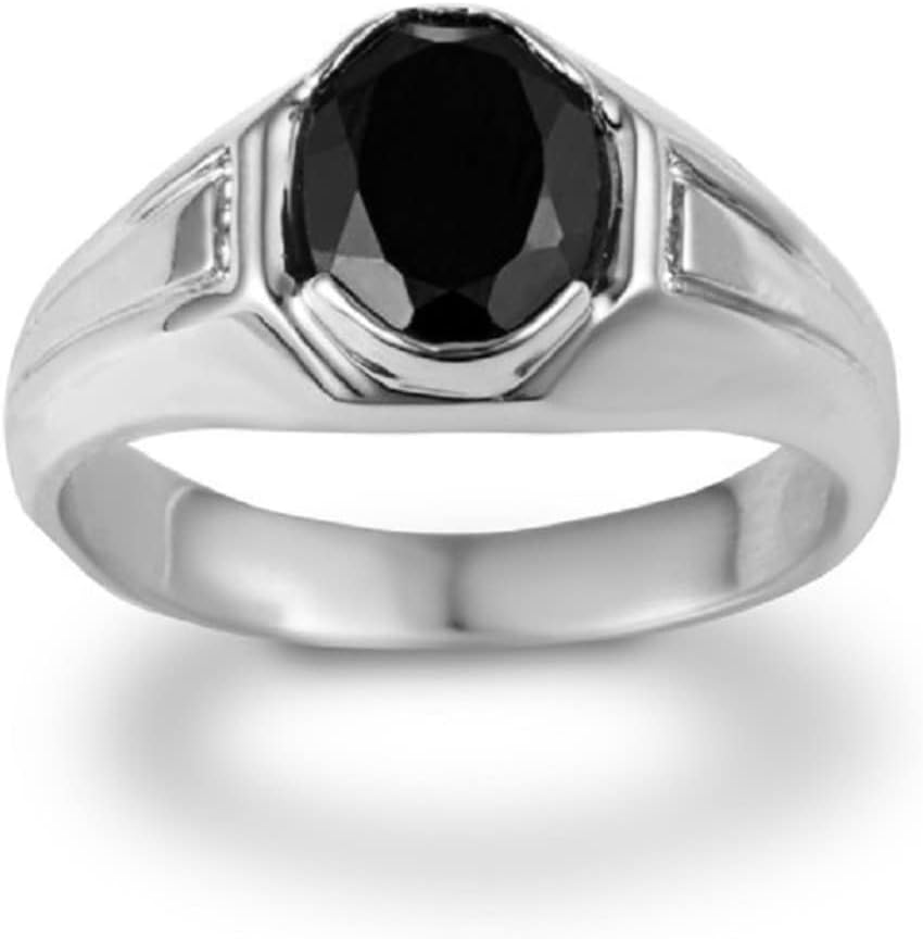 Fine 10k Gold Men's Black Onyx Statement Ring