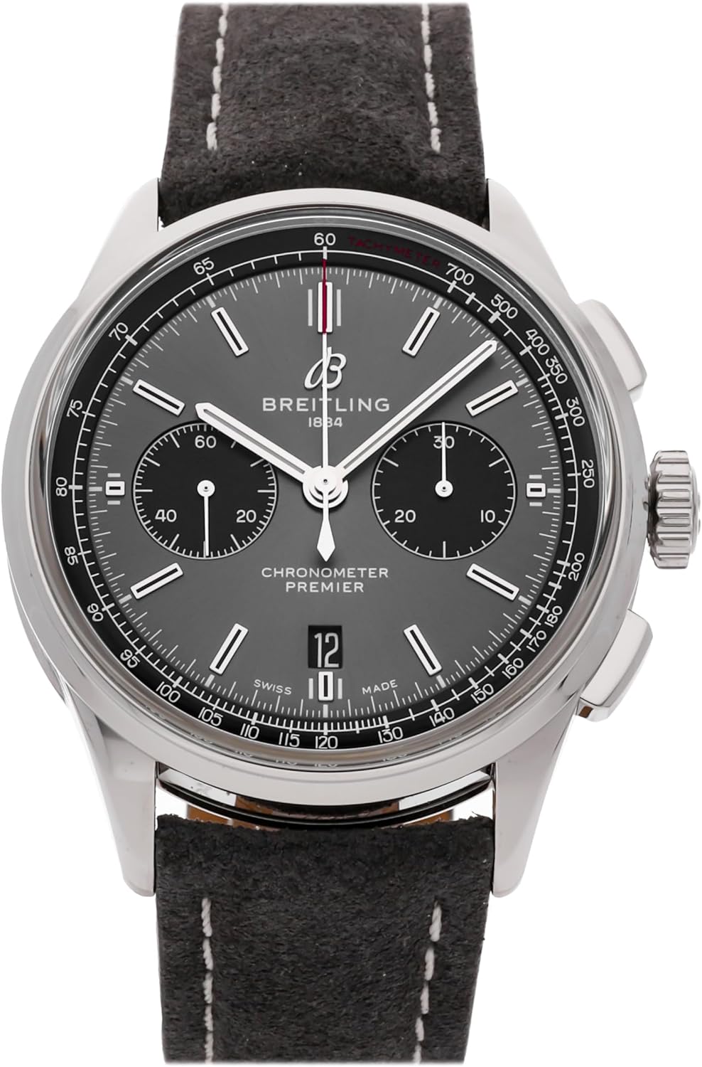 Breitling Premier Automatic Grey Dial Watch AB0118221B1X2 (Pre-Owned)