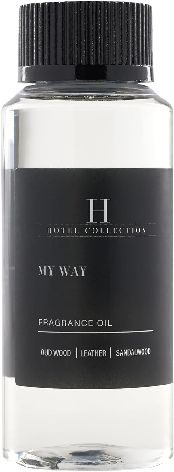 Hotel Collection - My Way Essential Oil Scent - Luxury Hotel Inspired Aromatherapy Scent Diffuser Oil - Lush Sandalwood, Warm Virginia Cedar, &amp; Beautiful Iris - 120mL