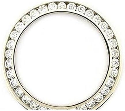 57186 36 mm 4.50 CT Custom Diamond Bezel for Rolex Datejust or President Watch