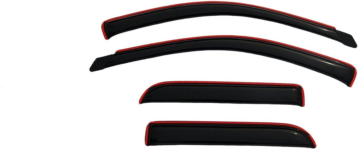 Auto Ventshade [AVS] In-Channel Ventvisor / Rain Guards | Fits 2002 - 2008 Dodge RAM 1500, 2003 - 2009 Dodge RAM 2500/3500 Quad Cab- Smoke, 4 pcs.| 194623
