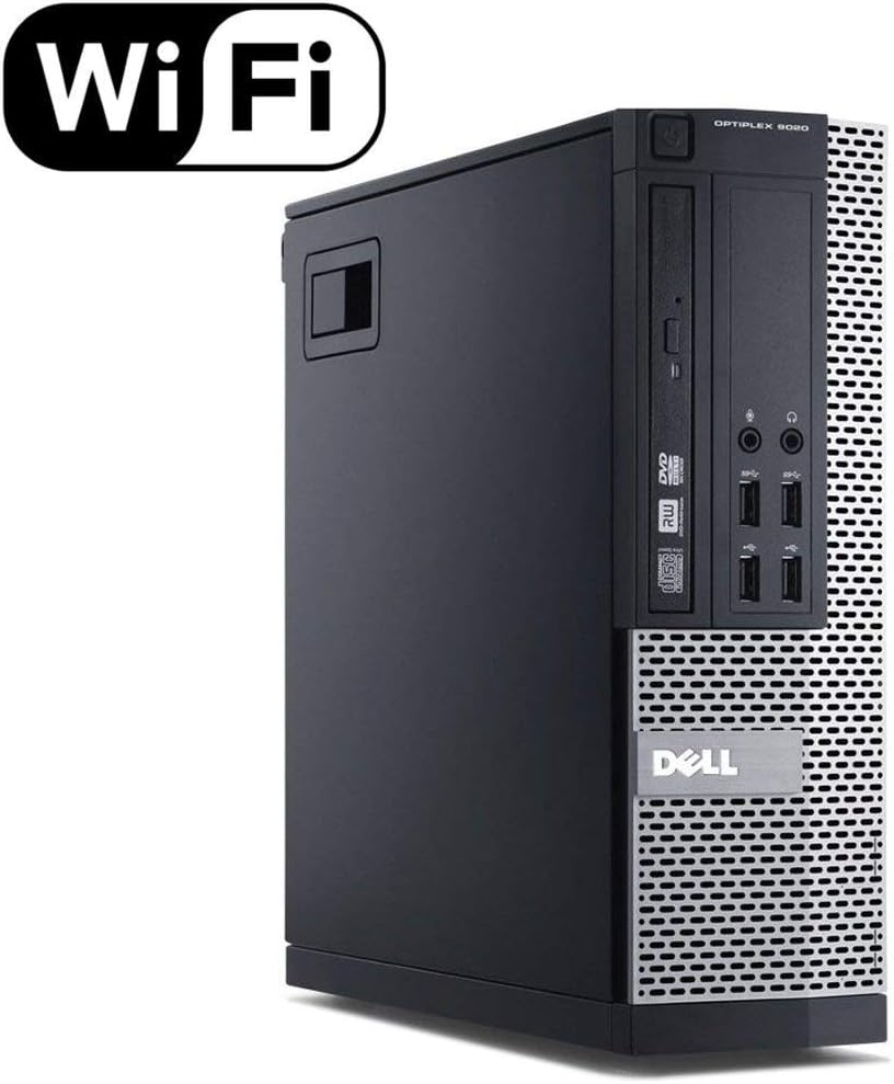 Dell Optiplex 9020 SFF Computer Desktop PC, Intel Core i5 Processor, 16GB Ram, 2TB Hard Drive, WiFi, Bluetooth 4.0, DVD-RW, Dual 24 Inch LCD Monitors Windows 10 Pro (Renewed)