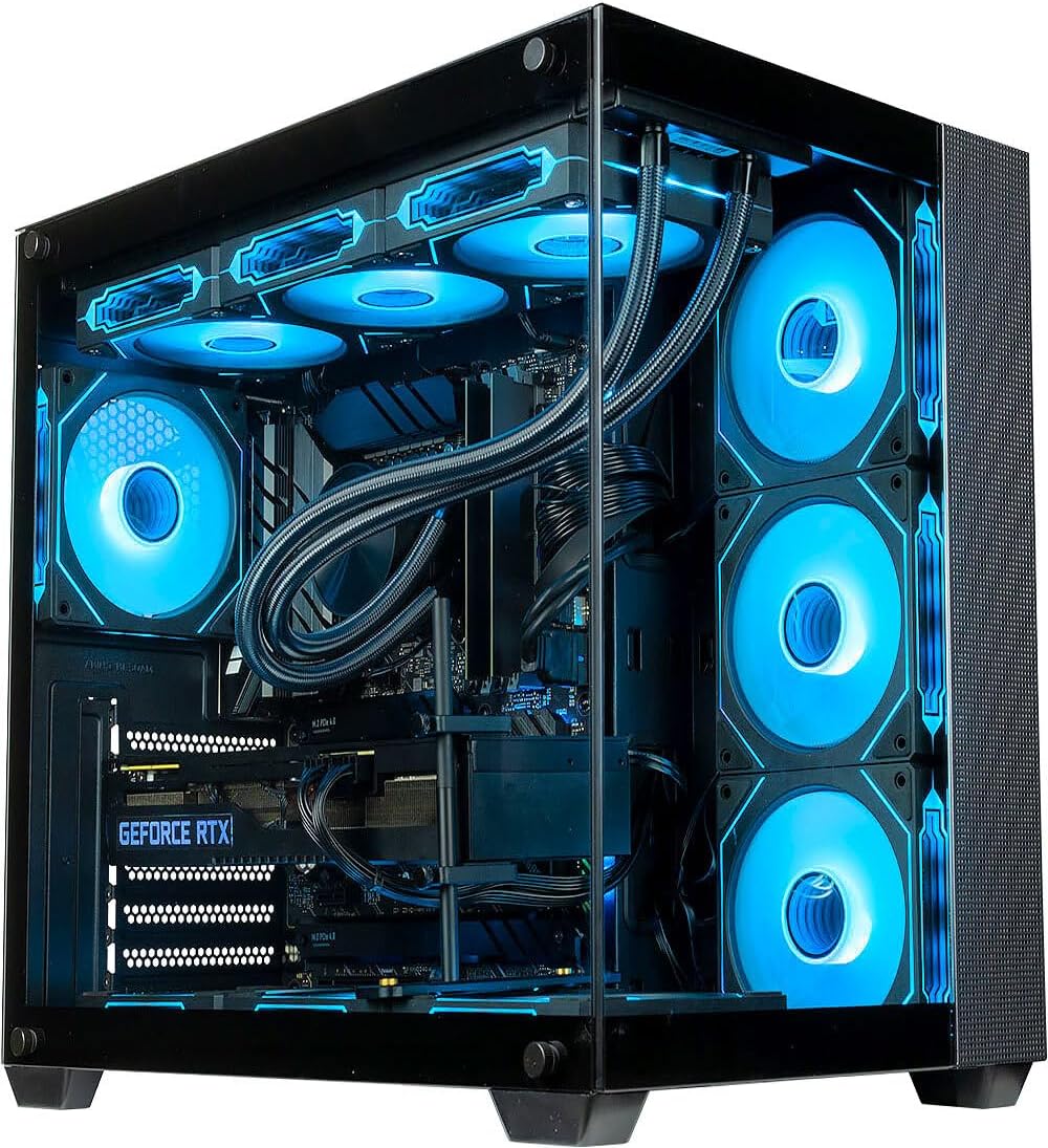 Panorama Gaming PC (GeForce RTX 4090, Intel 24-Core 6.2GHz i9-14900KS CPU, 192GB DDR5 RAM, 4TB Gen4 990 Pro SSD + 12TB HDD, WiFi 7, W11 Pro) Best 2024 Prebuilt RGB Tower Desktop Computer for Gamers