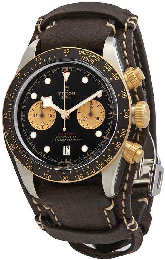 Tudor Black Bay S&amp;G Chronograph Black Dial Men's Watch M79363N-0002