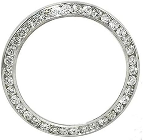 24864 41 mm 3.50 CT Womens Round Custom Diamond Bezel for Rolex Datejust or Date