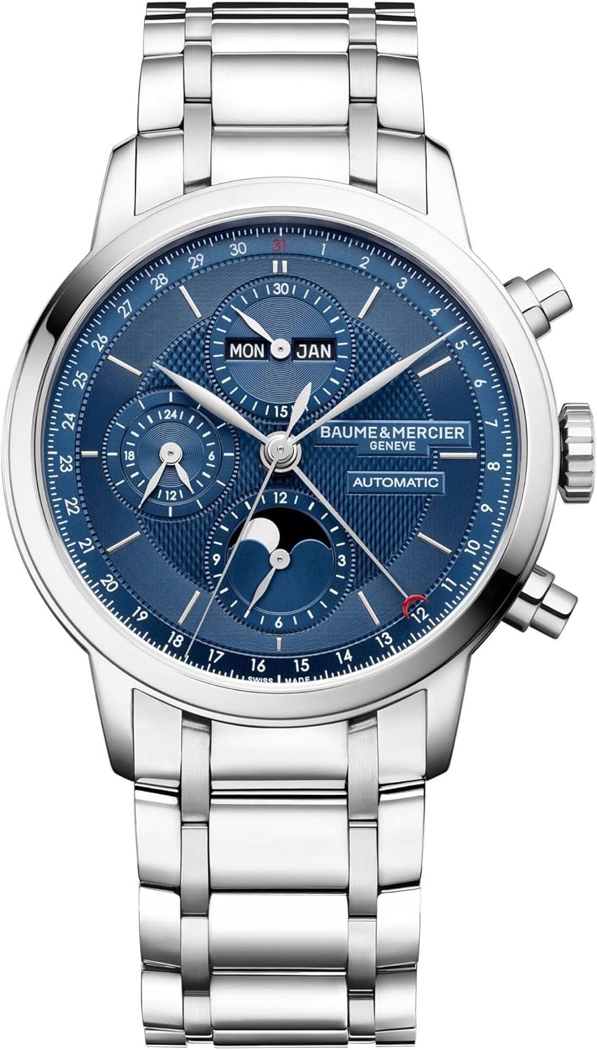 Baume et Mercier Classima Chronograph Automatic Blue Dial Men's Watch 10485
