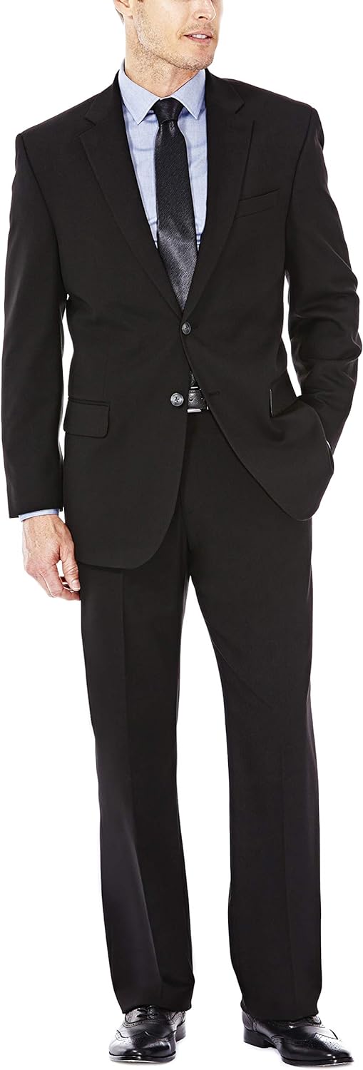 HAGGAR Mens Premium Stretch Classic Fit Suit Separates - Pants &amp; Jackets