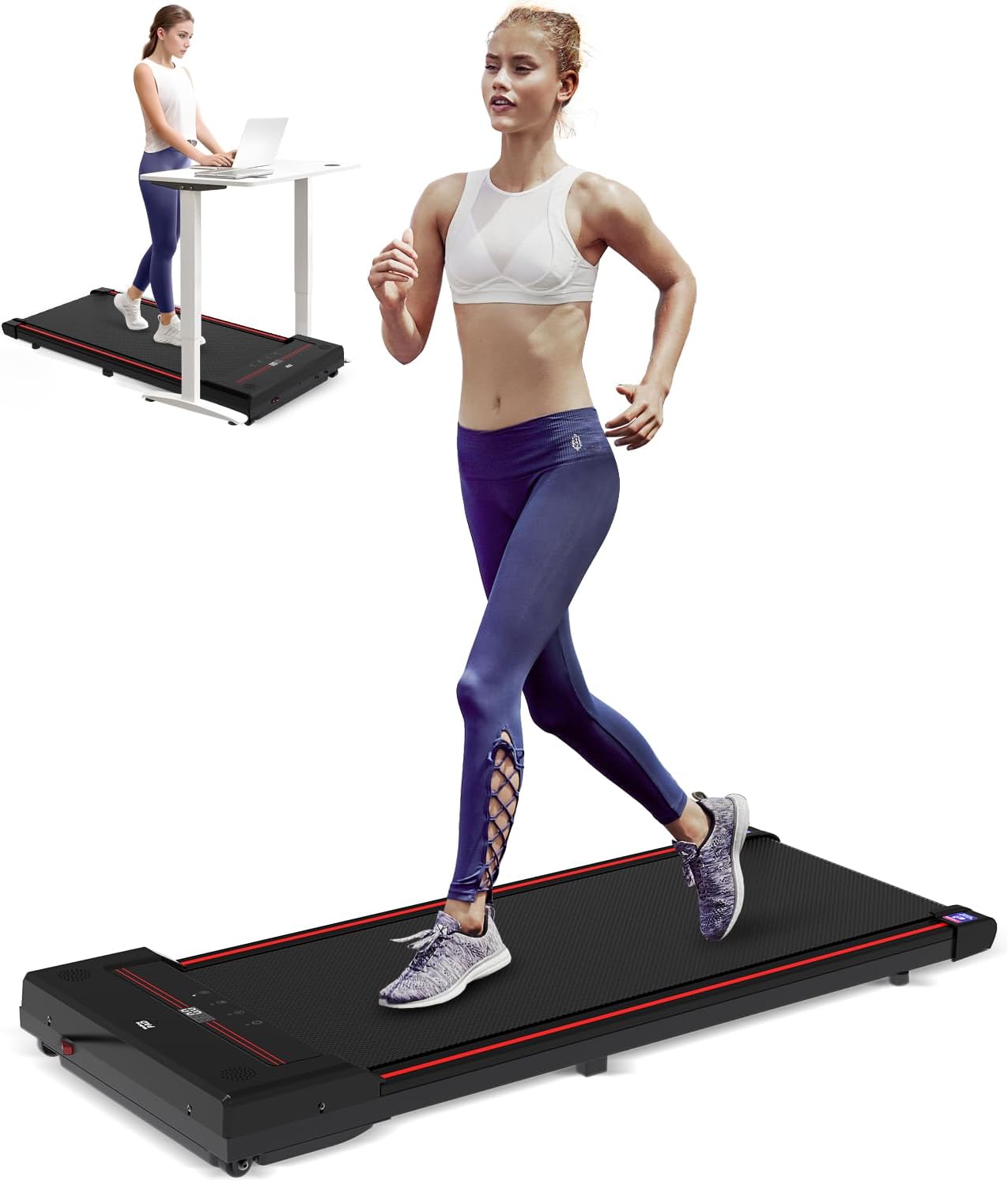 Walking Pad,Under Desk Treadmill,Treadmills for Home,340 Lbs Capacity,3 in 1 Portable Walking Pad