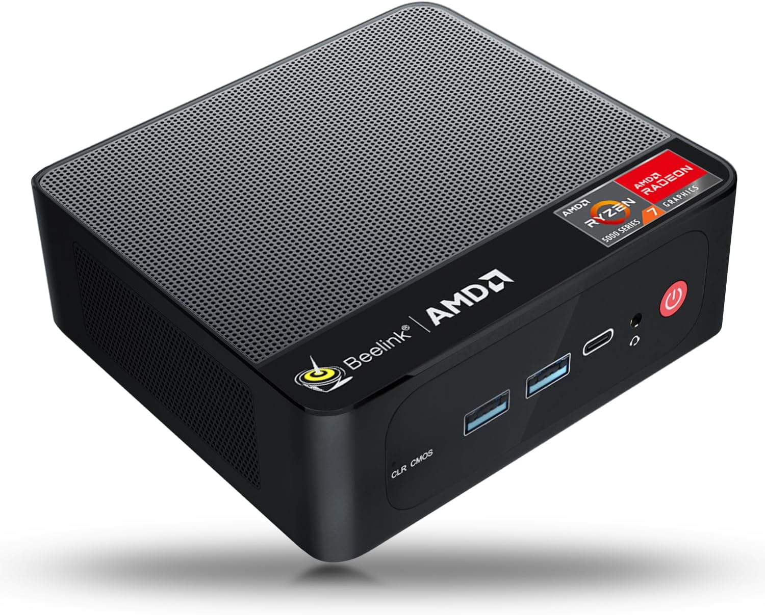 Beelink SER5 Mini PC,AMD Ryzen 7 5700U up to 4.3 GHz(8C/16T),32G DDR4 RAM/500GB M.2 PCIe3.0 NVMe SSD Mini Computer,Support 4K Display/WiFi6/BT5.2/HDMI+DP+Type-C/USB3.2/Triple Display/Home/Office