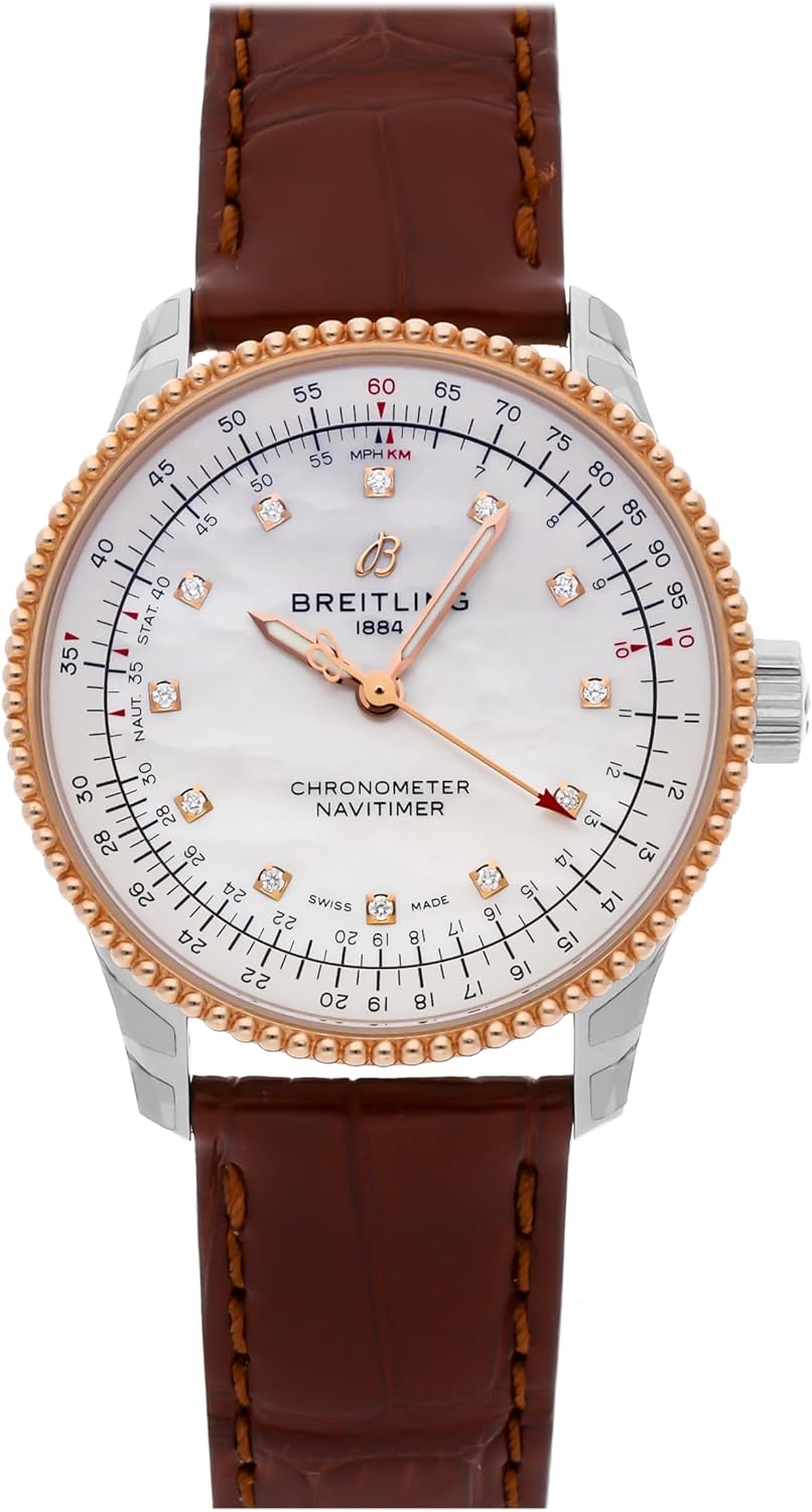Breitling Navitimer Automatic Mother of Pearl, White Dial Watch U17395211A1P1 (Pre-Owned)
