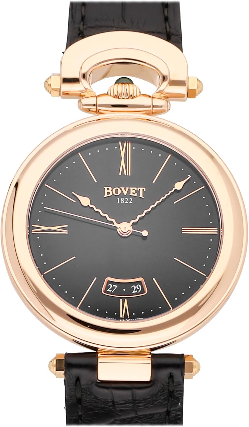 Bovet Chateau De Motiers Automatic Black Dial Watch H42RA003-NY (Pre-Owned)