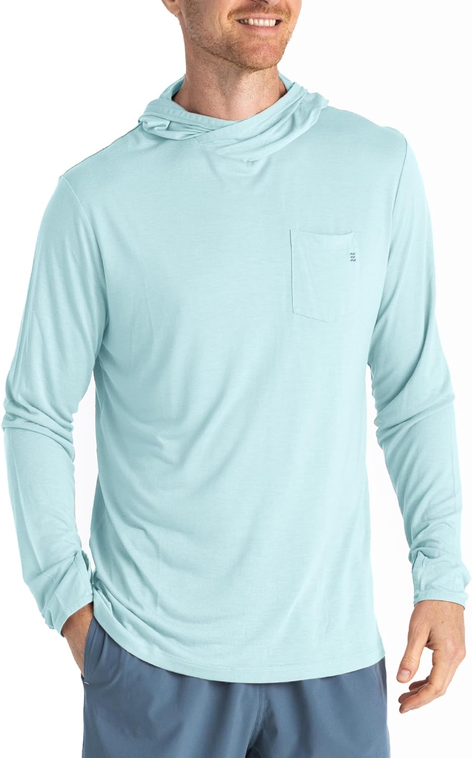 Free Fly Men's Lightweight Hoodie - UPF 20+ Sun Protection Moisture Wicking, Breathable Bamboo Viscose Outdoor Shirt for Men