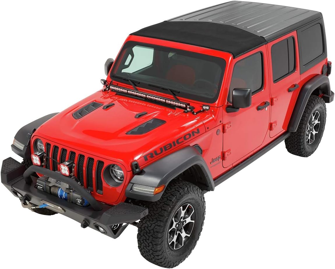 Bestop 5245417 Black Twill Sunrider for Hardtop 2018-Current Jeep Wrangler JL &amp; Jeep Gladiator