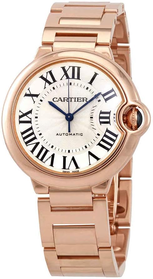 CARTIER Ballon Bleu Automatic Opaline Dial 18kt Rose Gold Ladies Watch WGBB0008