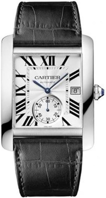 Cartier Men's W5330003 Tank MC Analog Display Automatic Self Wind Black Watch
