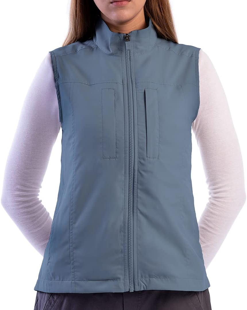 SCOTTeVEST Featherweight Vest for Women - 16 Hidden Pockets - Lightweight Water Repellent for Travel &amp; More
