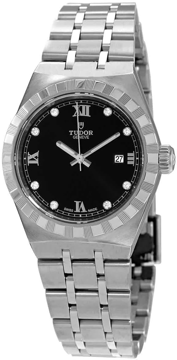 Tudor Royal Automatic Diamond Black Dial Watch M28300-0004