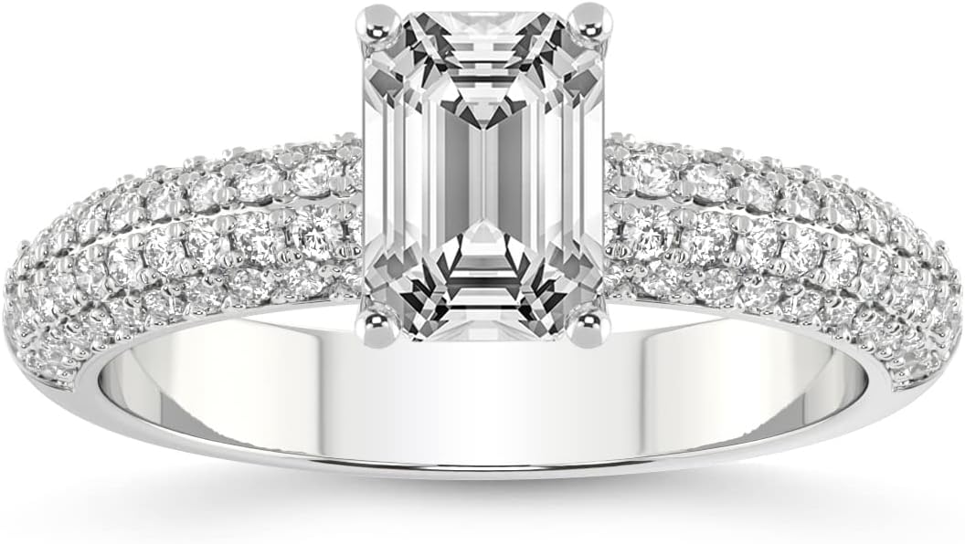 FRIENDLY DIAMONDS 1 Carat - 5 Carat Certified Lab Grown Diamond Ring | 14K Or 18K in White, Yellow Or Rose Gold | Casimer Secret Halo Diamond Ring | FG-VS1-VS2 Quality