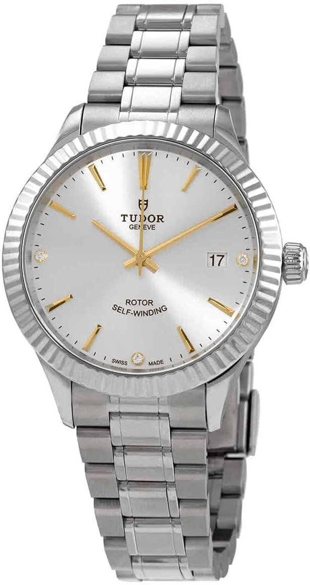 Tudor Style Automatic Diamond Silver Dial Unisex Watch M12510-0011