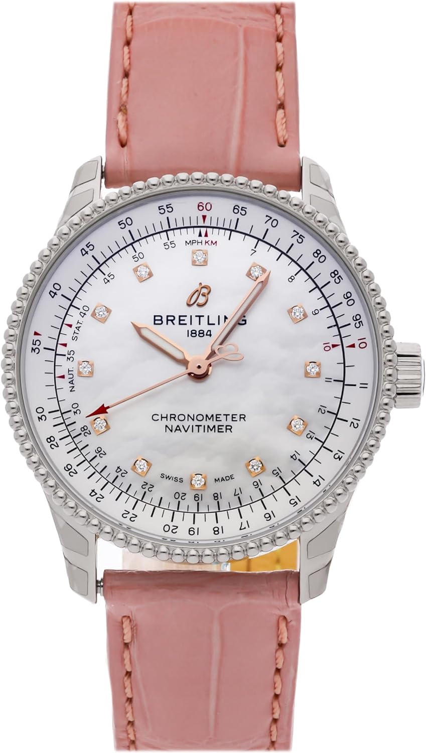 Breitling Navitimer Automatic Mother of Pearl, White Dial Watch A17395211A1P3 (Pre-Owned)