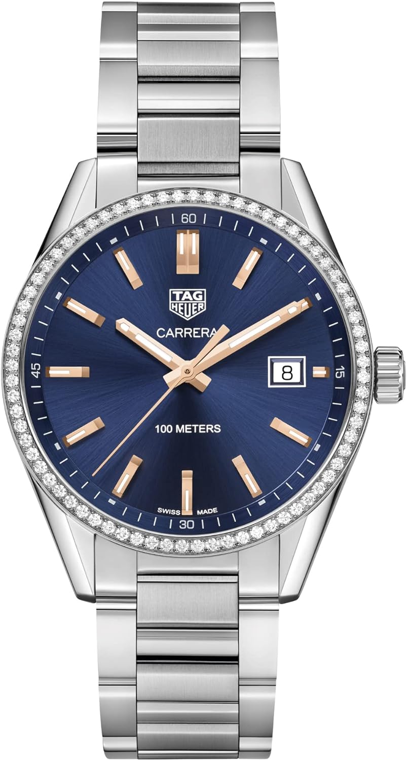 Tag Heuer Carrera Blue Dial Diamond Ladies Watch WAR1114.BA0601