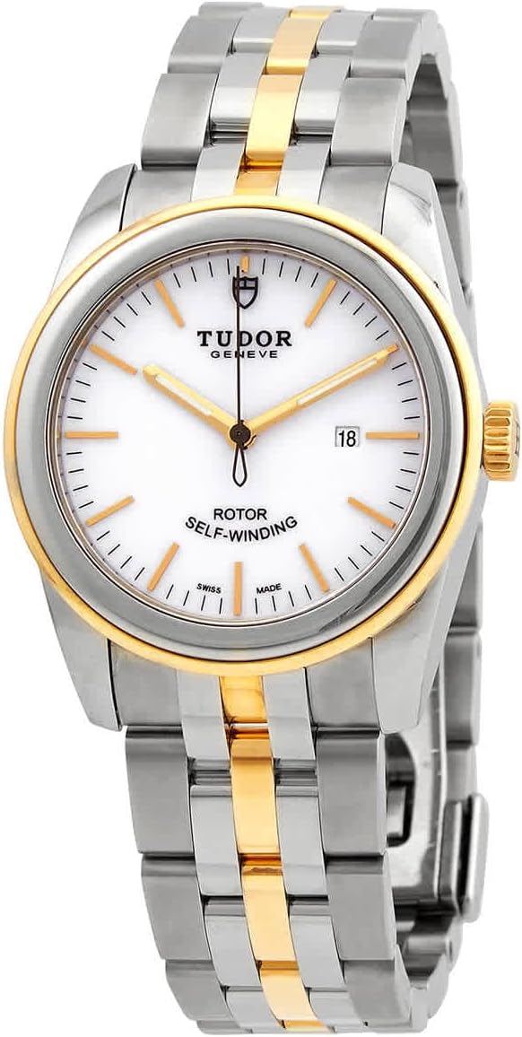Tudor Glamour Date Automatic White Dial Ladies Watch 53003-0001